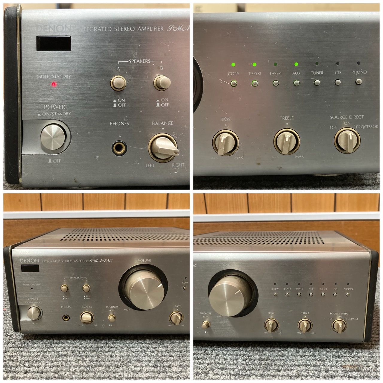 動作未確認】DENON(デノン) ポイントコンポシリーズ プリメインアンプ PMA-7.5E／現状品 中古品 ジャンク品 - メルカリ