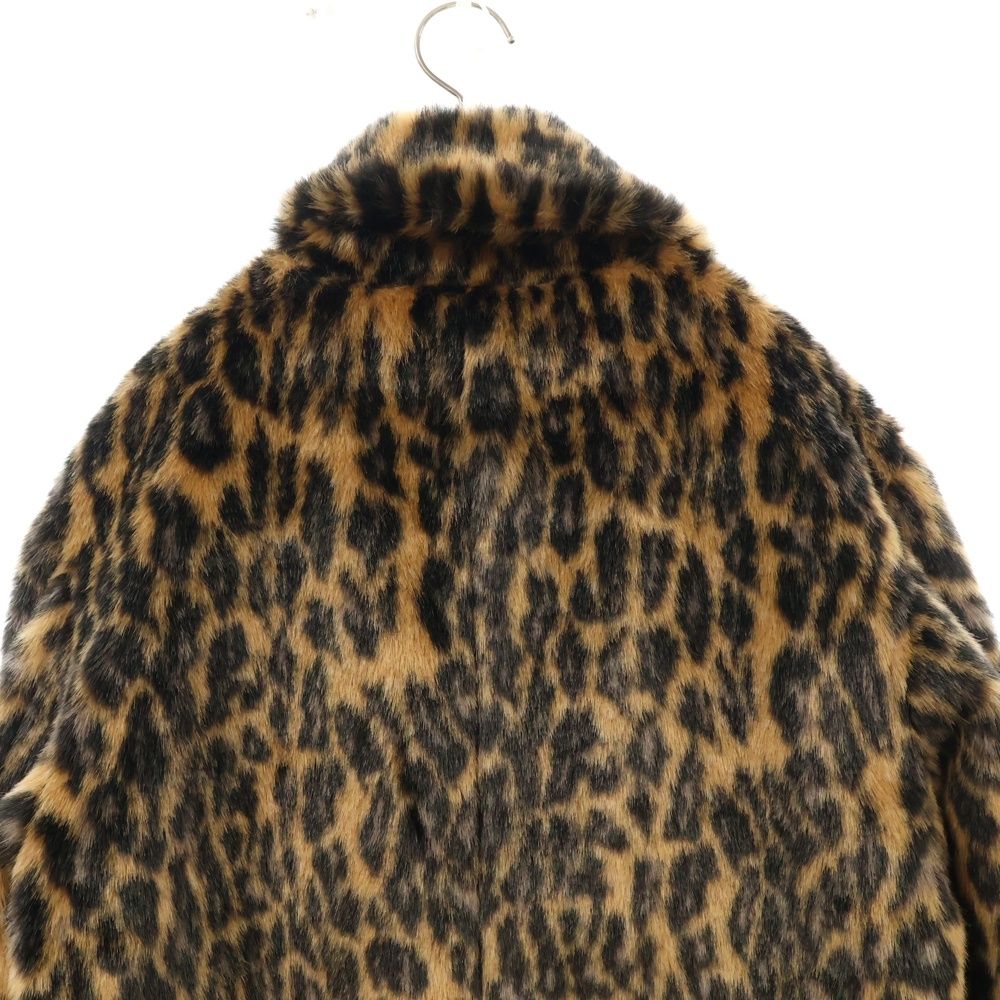 SAINT MICHAEL セントマイケル 24AW FUR COAT レオパード ファー ロングコート ブラウン SM-YS1-0000-065 SAINT MICHAEL (セントマイケル) 24AW FUR COAT レオパード ファー