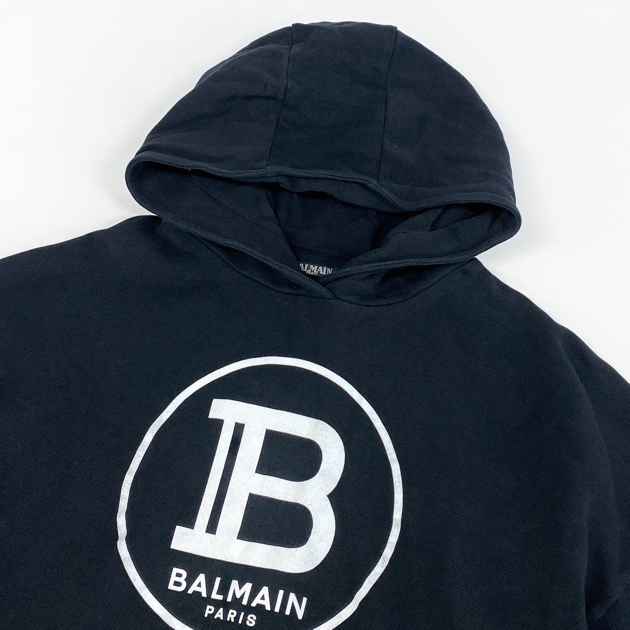 19g28 BALMAIN バルマン ロゴプリント サイドジップ プル