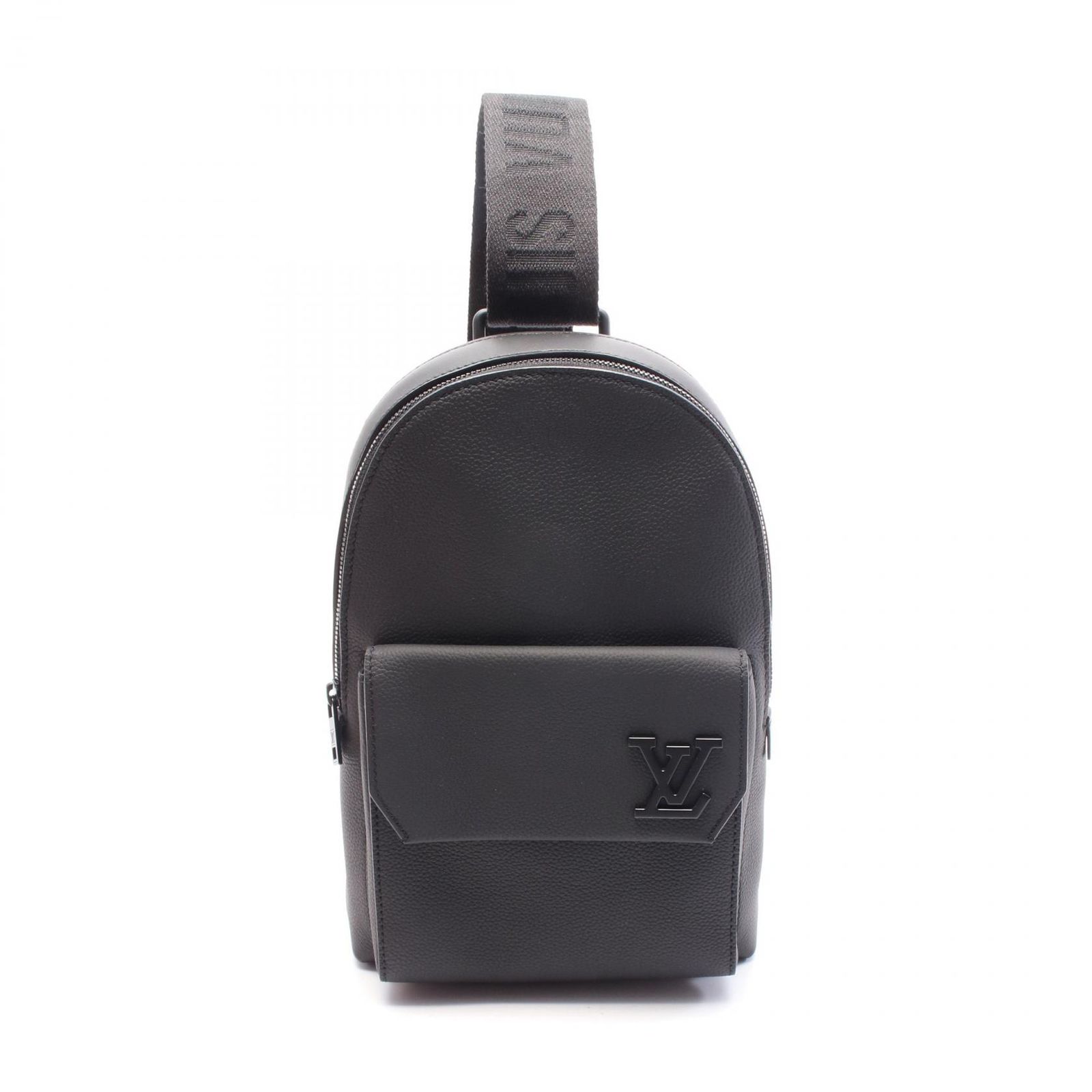 ルイ ヴィトン LOUIS VUITTON ウエストバッグ ボディバッグ パイロット スリングバッグ M23736 ノワール レザー パイロット スリングバッグ メンズ Used A