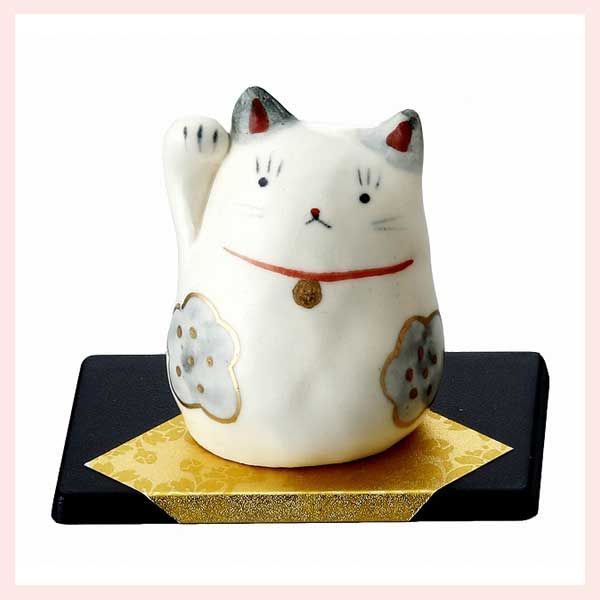 手描き 招き猫（青花） K5624 ◎2個目～大幅値引き対象商品