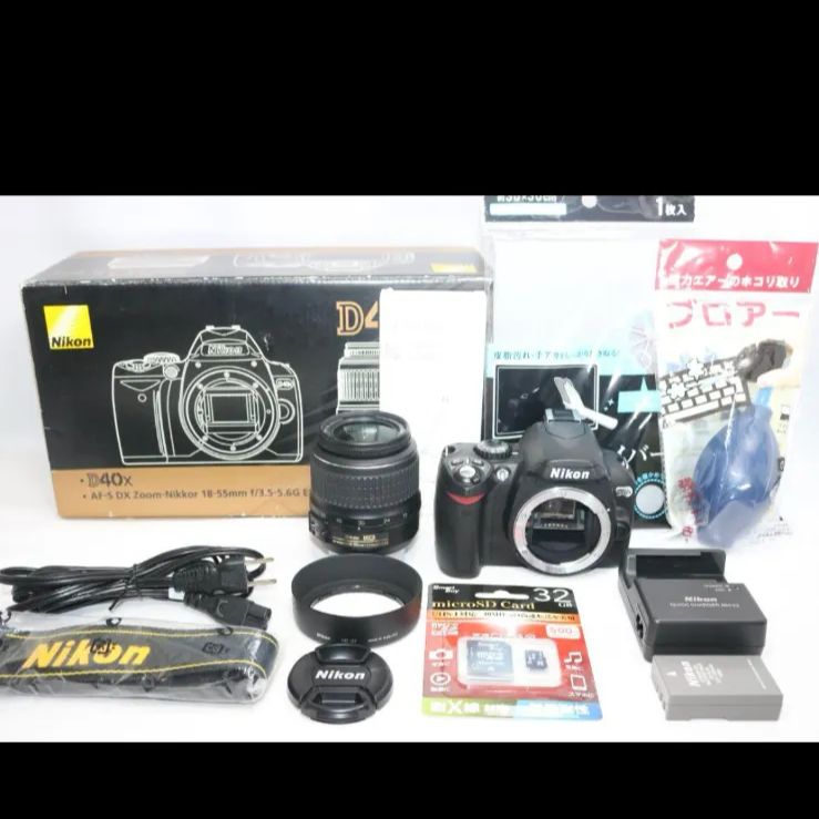 未使用級 初心者セット Nikon D40x 軽量小型 スマホ転送 一眼レフ 