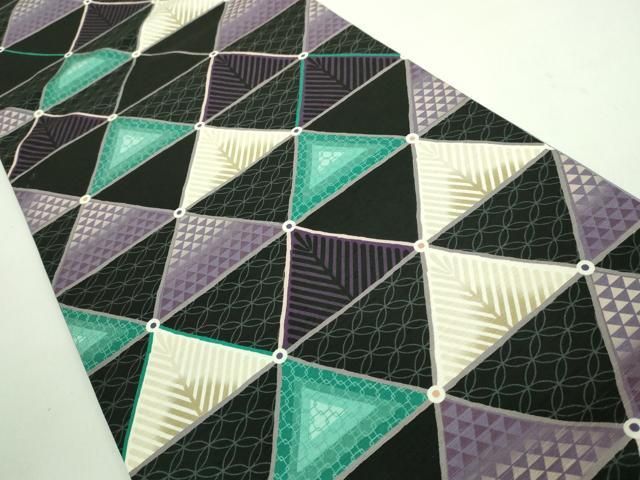 平和屋着物□極上 両方向 全通柄 京袋帯 WAKKA ワッカ 鱗文 横段文  