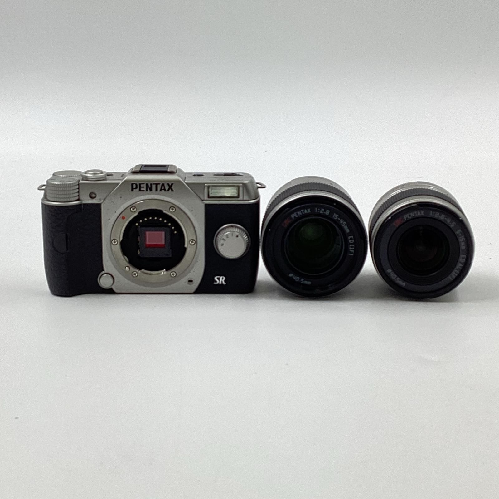 PENTAX Q10 シルバー ダブルズームキット PENTAX デジタルミラーレス 