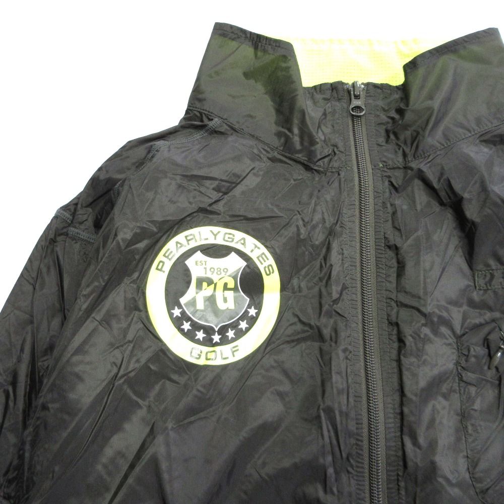 【新品タグ付き】パーリーゲイツ　ナイロンジャケット　カーキ　サイズS相当 新品タグ付き】パーリーゲイツ ナイロンジャケット カーキ