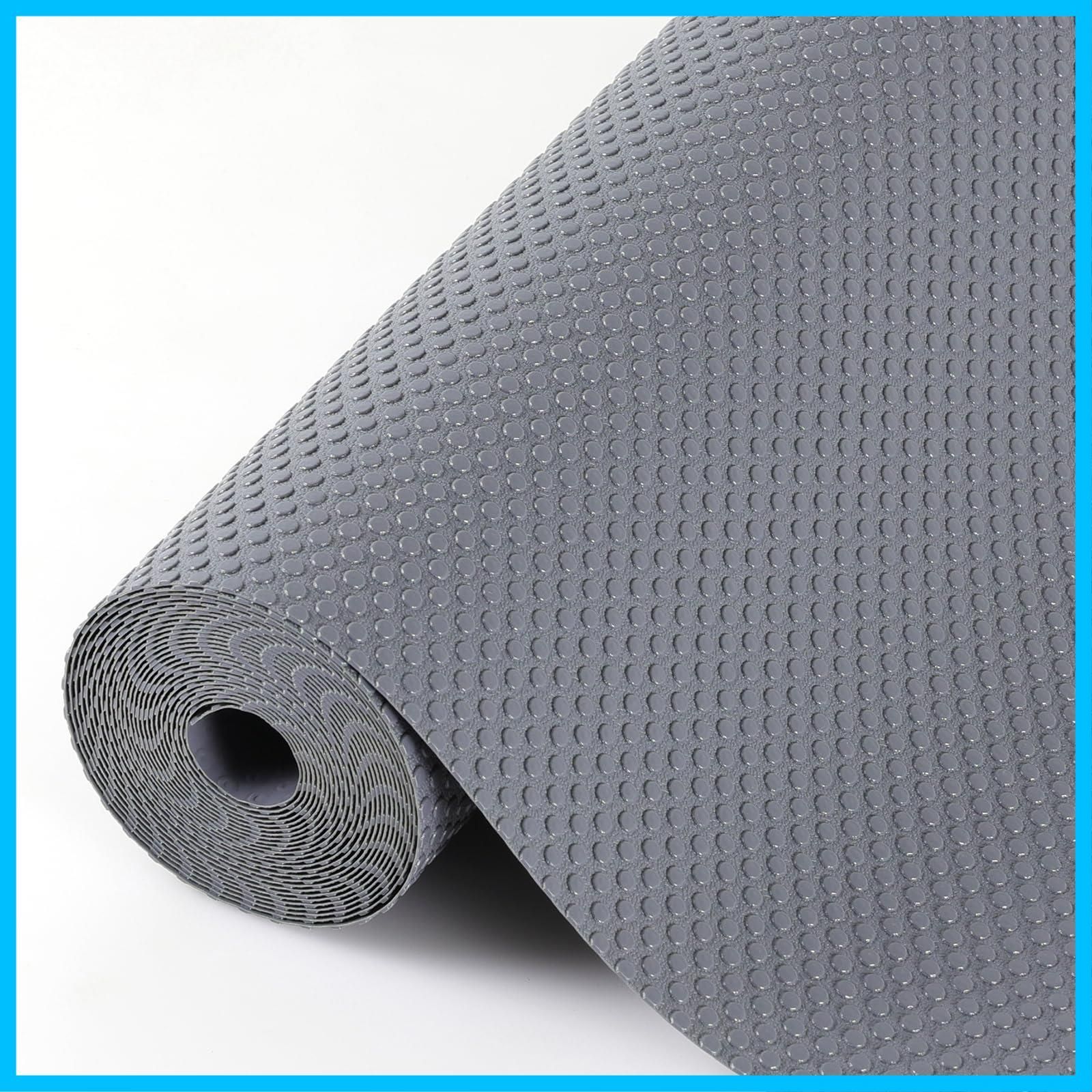 在庫 裁断 EVA キッチンマット接着剤不要 引き出しシート 耐熱 防湿 防油 シート しょっきだな 食器棚 引き出し キッチンに適用 44.5 500cm 食器棚シート 家具保護 グレー Hersvin