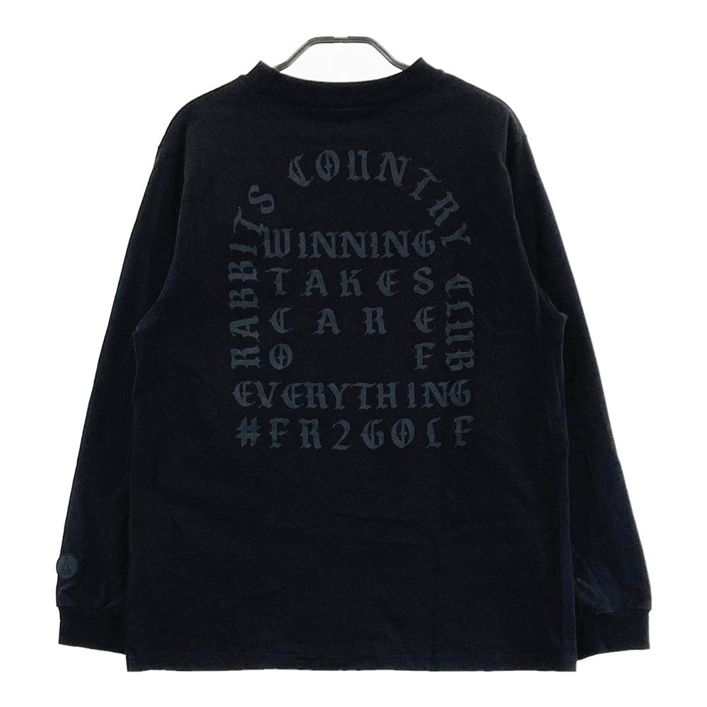 サイズ：M FR2 GOLF エフアールツーゴルフ  ハイネック 長袖Tシャツ  ブラック系 [240101490163] ゴルフウェア メンズ ストスト サイズ：M FR2 GOLF エフアールツーゴルフ ハイネック 長袖T