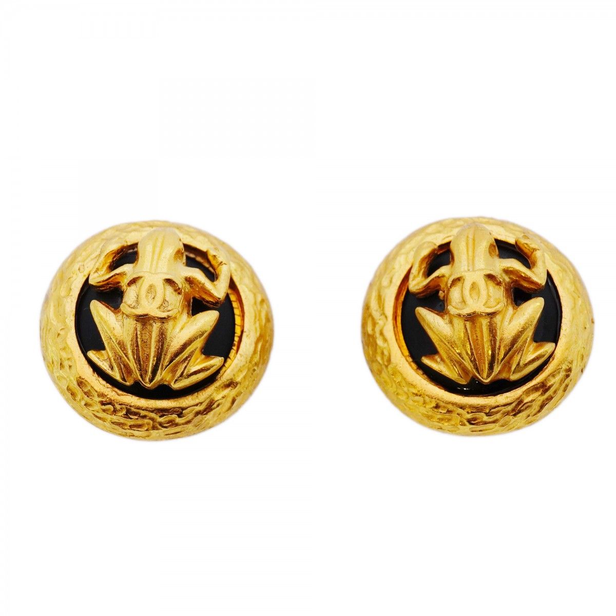 5jib0821】シャネル イヤリング ヴィンテージ ココマーク 丸型  