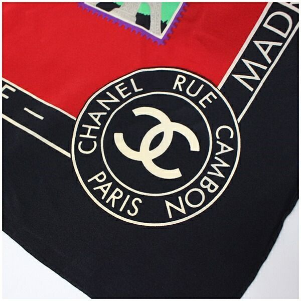 CHANEL ロゴ入りスカーフ　シャネル 楽天市場】CHANEL シャネル ココマーク CC スカーフ 2点セット