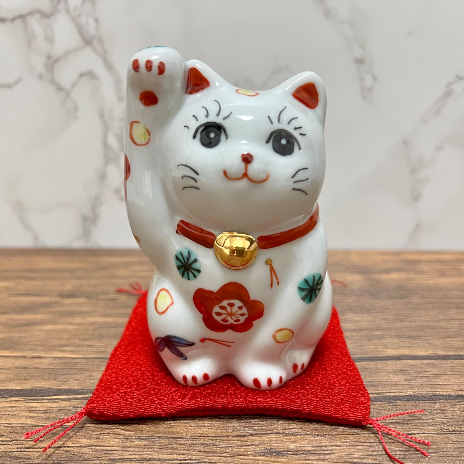 招き猫 九谷焼き 縁起物 - 陶芸