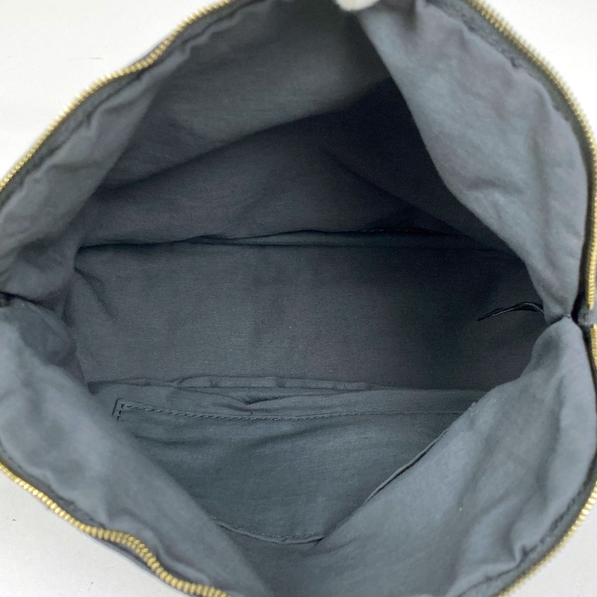 サンダル エルメス HERMES ボリード ポーチ MM メイクポーチ 小物入れ Hロゴ 化粧ポーチ キャンバス グレー レディース