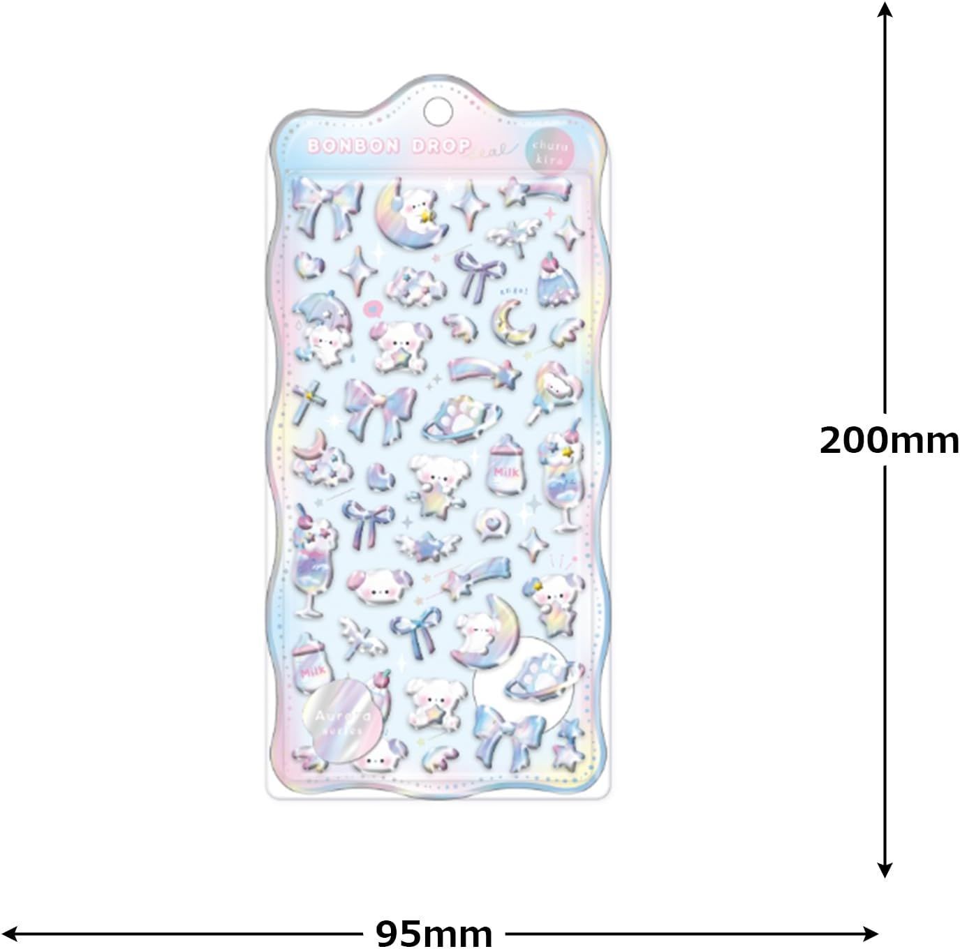 クーリア ボンボンドロップシール(オーロラ)8点セット ボンボン