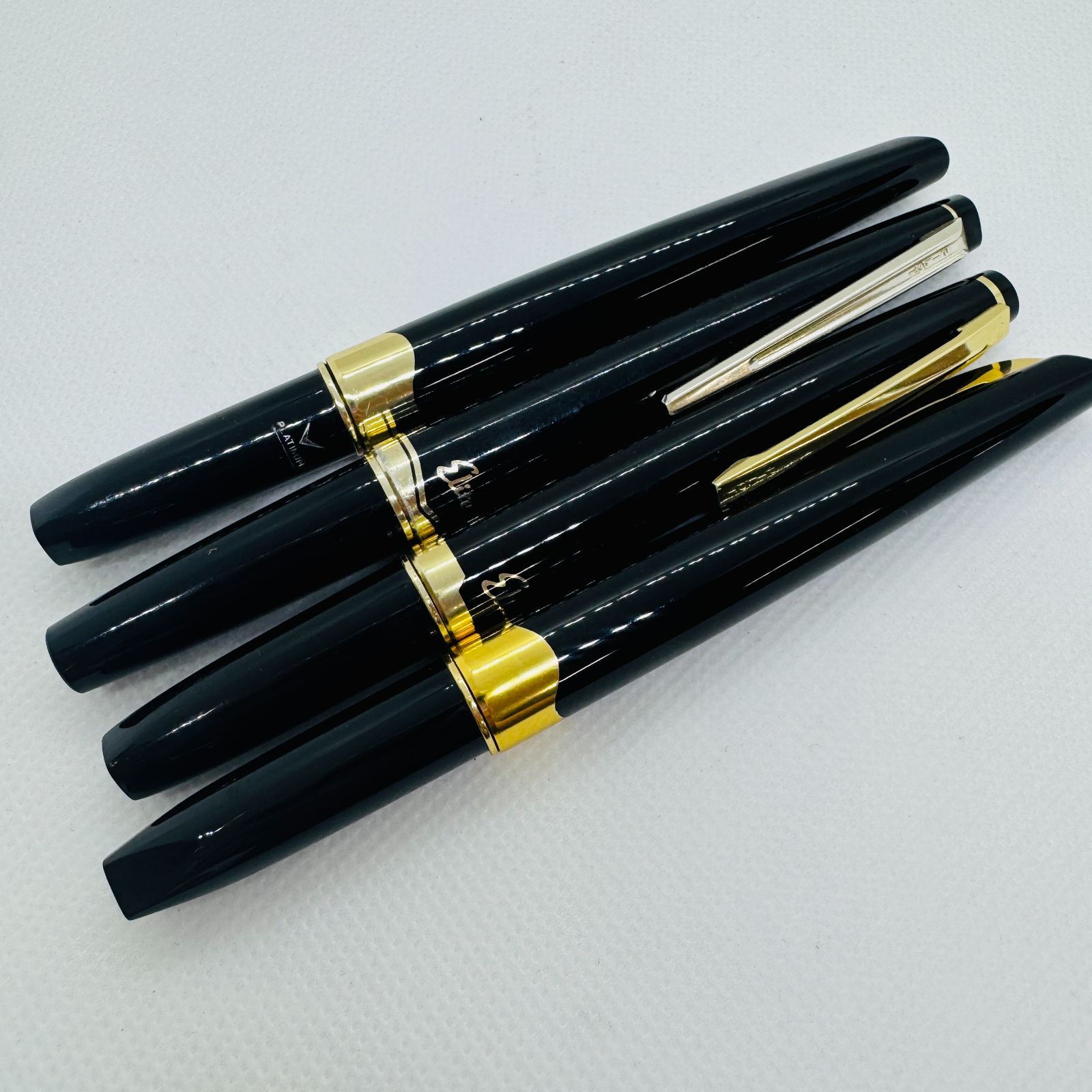 S【中古】PILOT パイロット 万年筆 Elite PLATINUM 14K 585 14金