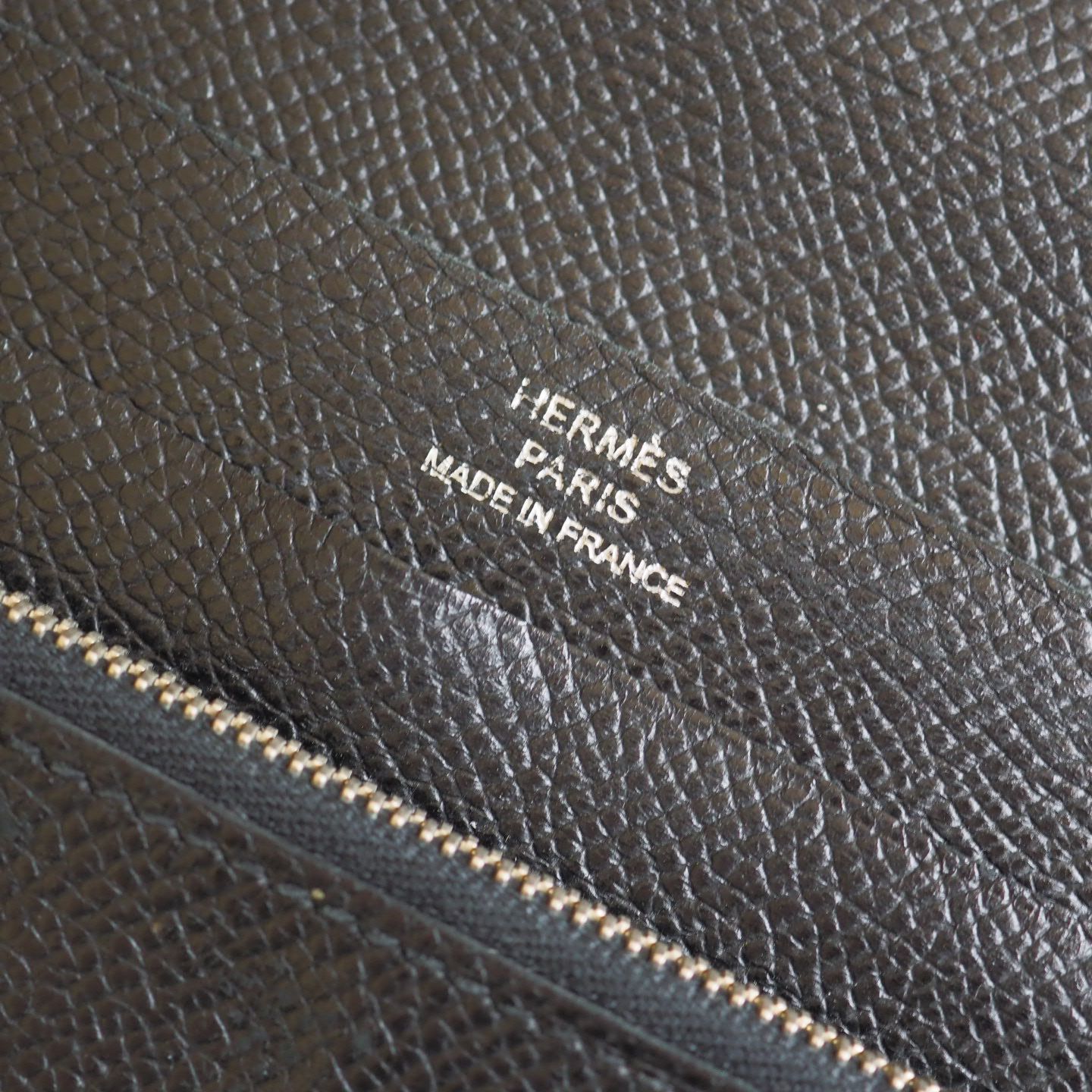 良品☆ エルメス HERMES アザップ コンバイン 長財布 ヴォーエプソン 黒 ブラック カード コイン / ブランド メンズ レディース◇ -  メルカリ