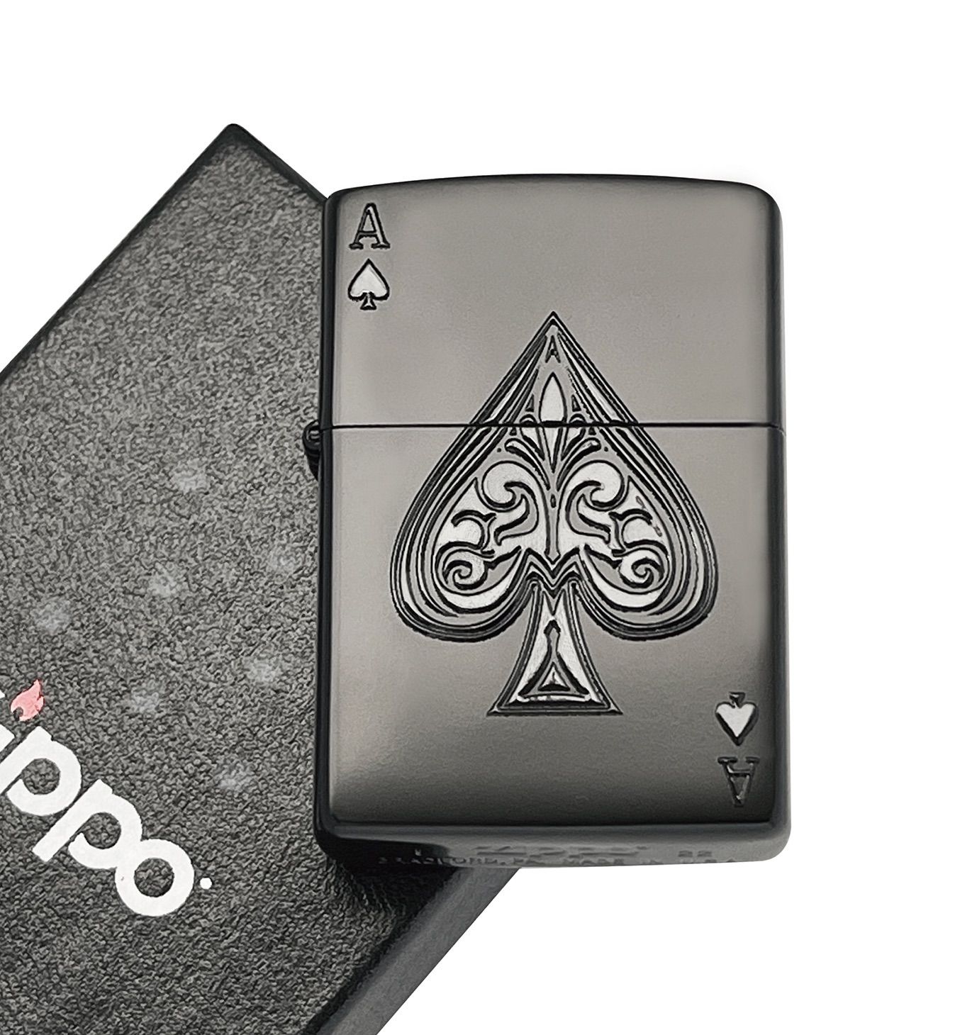 ZIPPO BK-TP トランプ キング エース マットブラック - ZIPPO