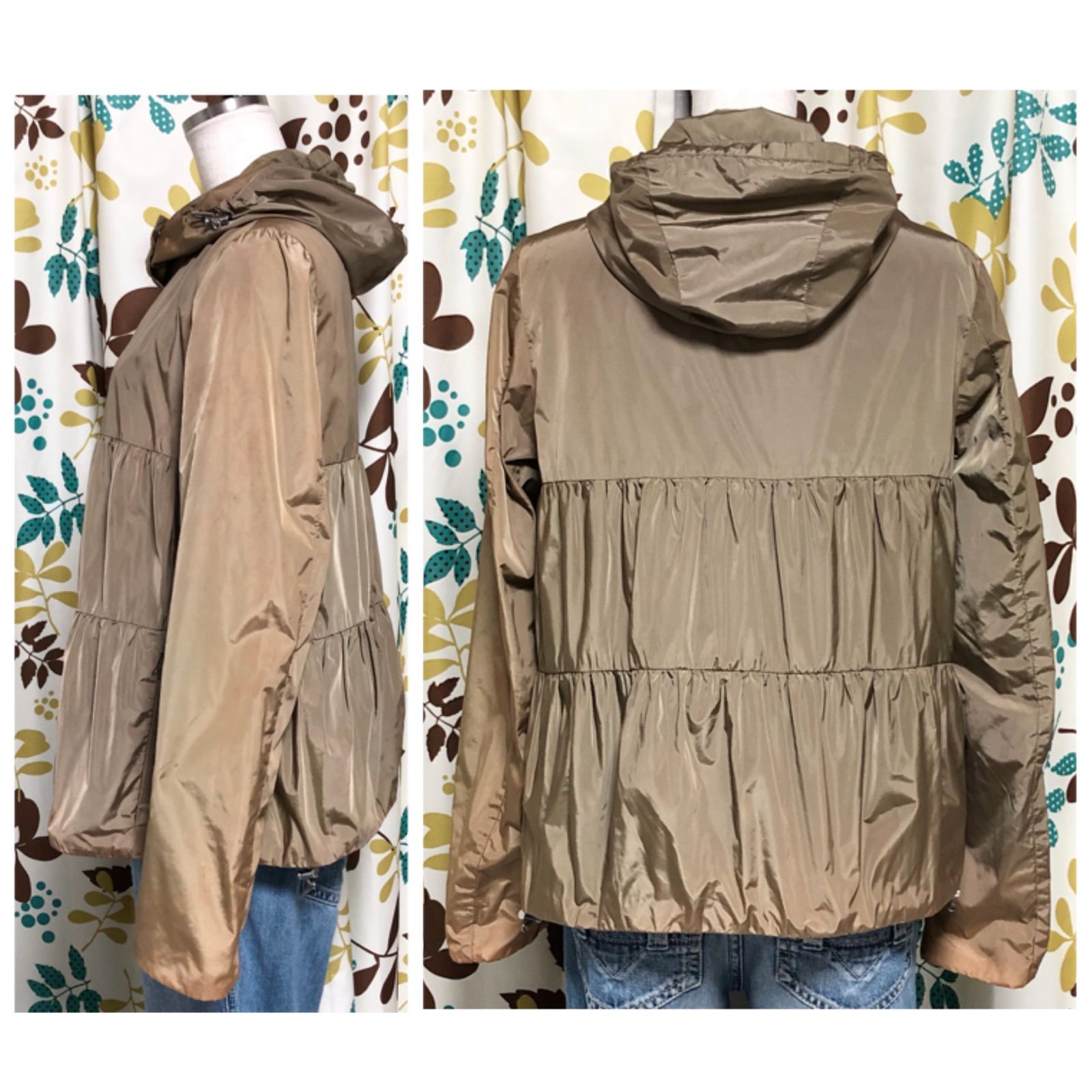 MONCLER モンクレール ナイロンジャケット マウンテンパーカー size0(S) モルドバ製 タマムシカーキ×裏地グリーン ナイロン100%(ポリウレタンコーティング)  フルジップ 裾ドローコード フードボタン着脱 タグあり レディース - メルカリ