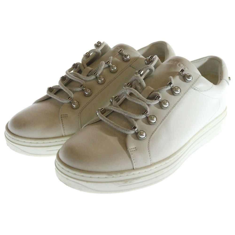 【うな】JIMMY CHOO Antibes レザースニーカー JIMMY CHOO (ジミーチュウ) ANTIBES アンティーブ レザー