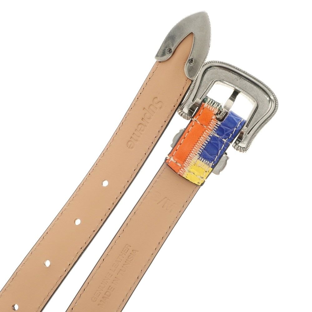 中古】シュプリーム Supreme Patchwork Ranger Belt 2021年春夏 レザー