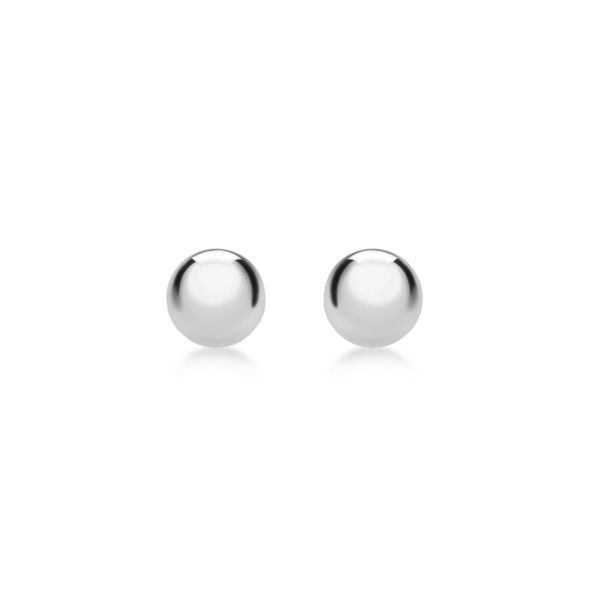 【送料無料】 ビー ユー レディース ピアス・イヤリング アクセサリー Silver Ball Studs Silver