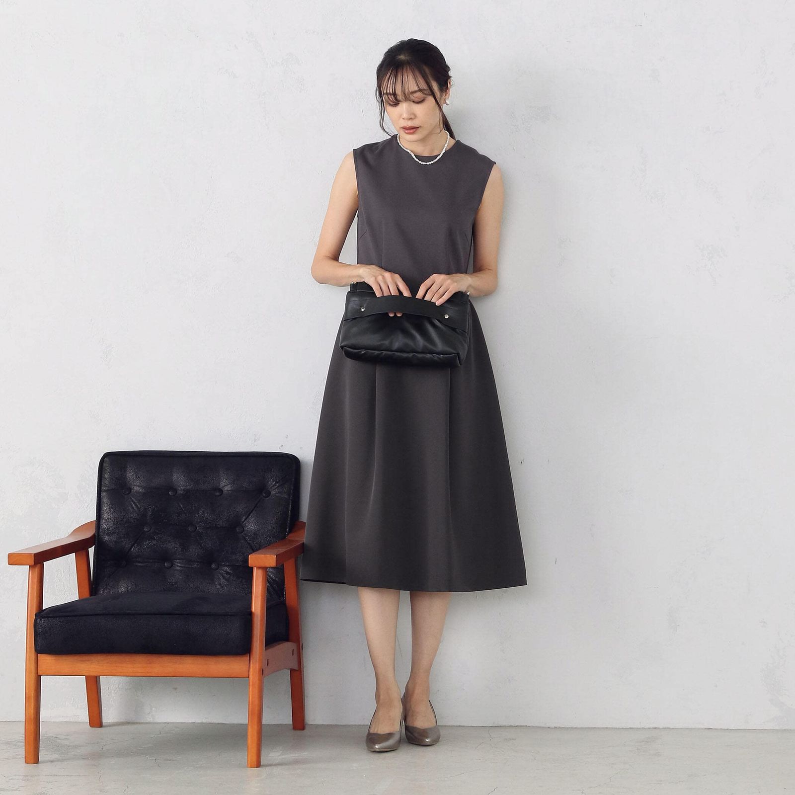 コムサイズム ドッキング ワンピース 12-31OC01-203 S グレー