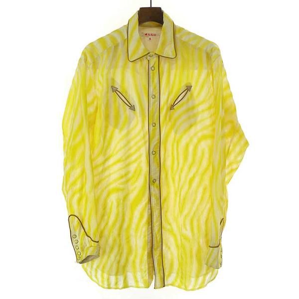 MASUエムエーエスユー22SSSEETHROUGHWESTERNSHIRTSシースルー 