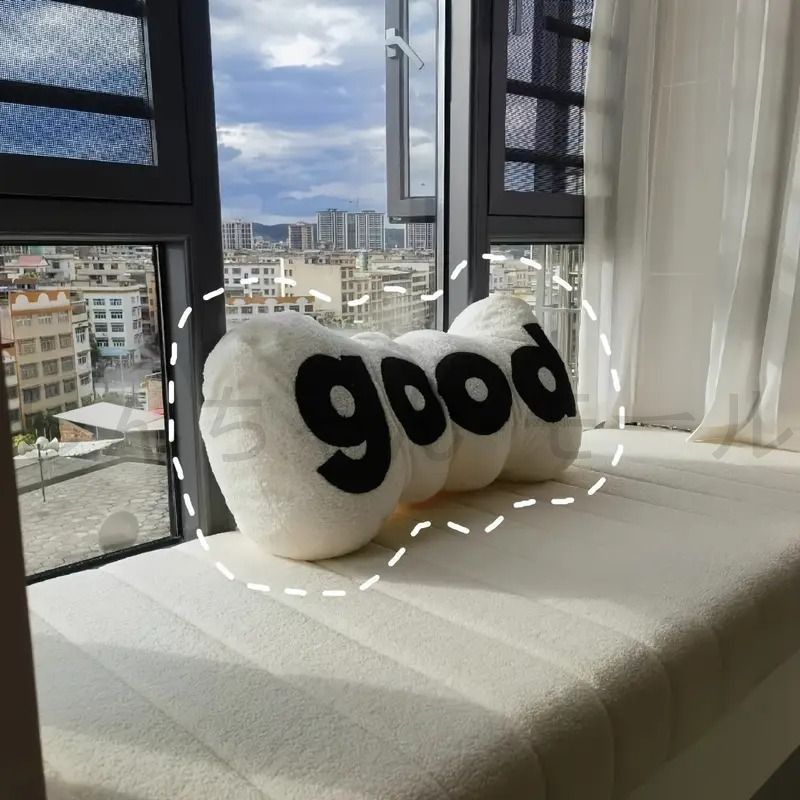 抱き枕ソファクッション 2カラー ブラック ホワイト おしゃれ かわいい good ベッド用寝具 読書用枕 インテリア雑貨 おしゃれ かわいい