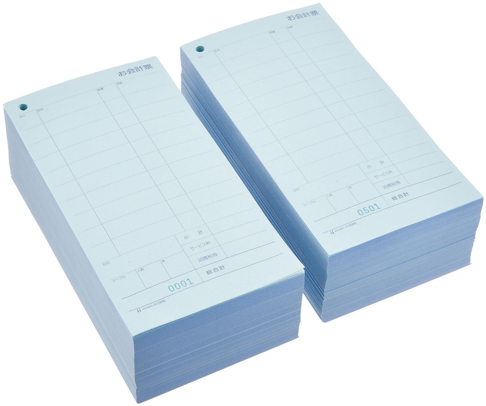 Style ミシン11本入 No.入 1000セット入 ヒサゴ お会計票2枚複写 ミシン11本入 No.入 1000セット入 3129NE