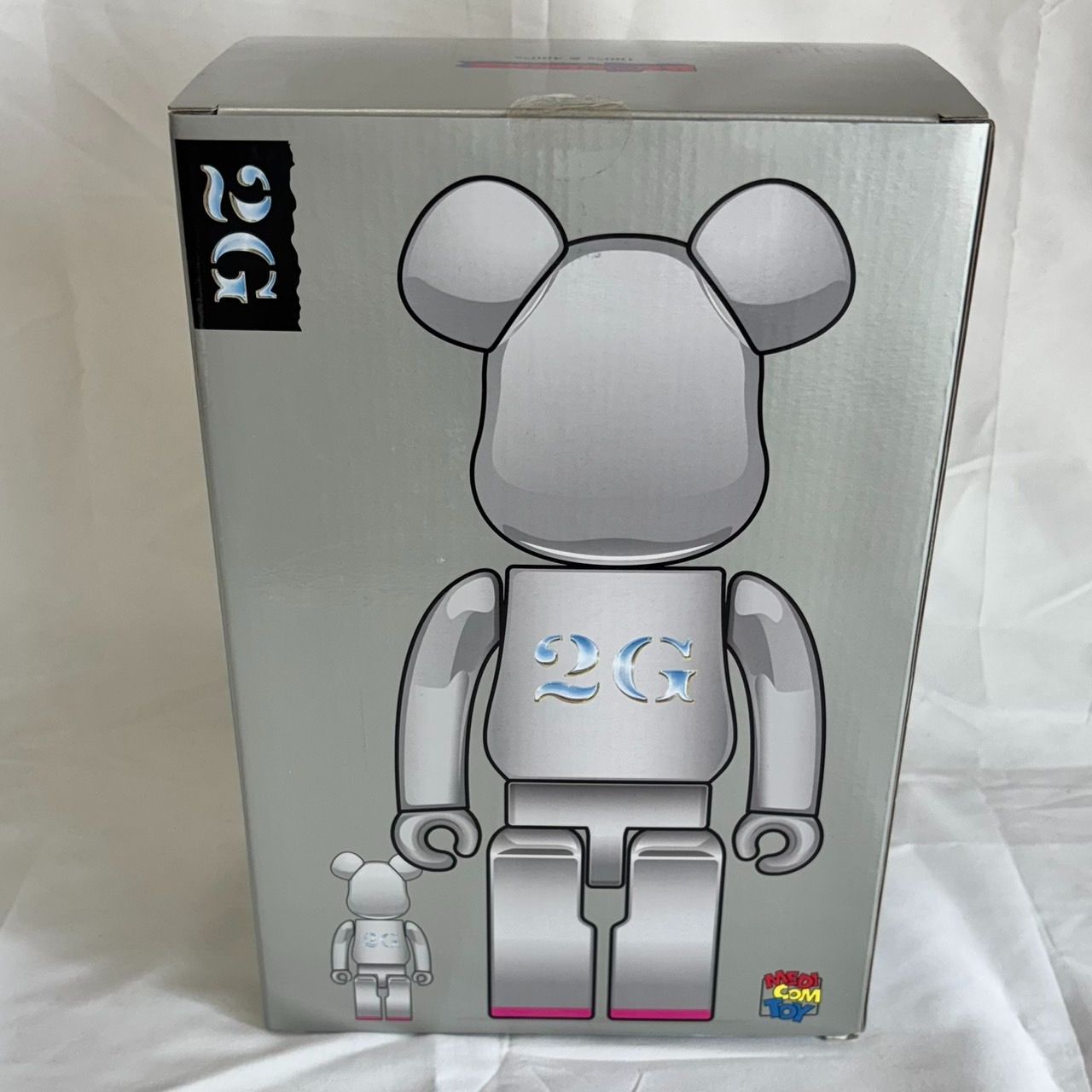MEDICOM TOY BE@RBRICK SORAYAMA 2G Silver Ver. 100%&400