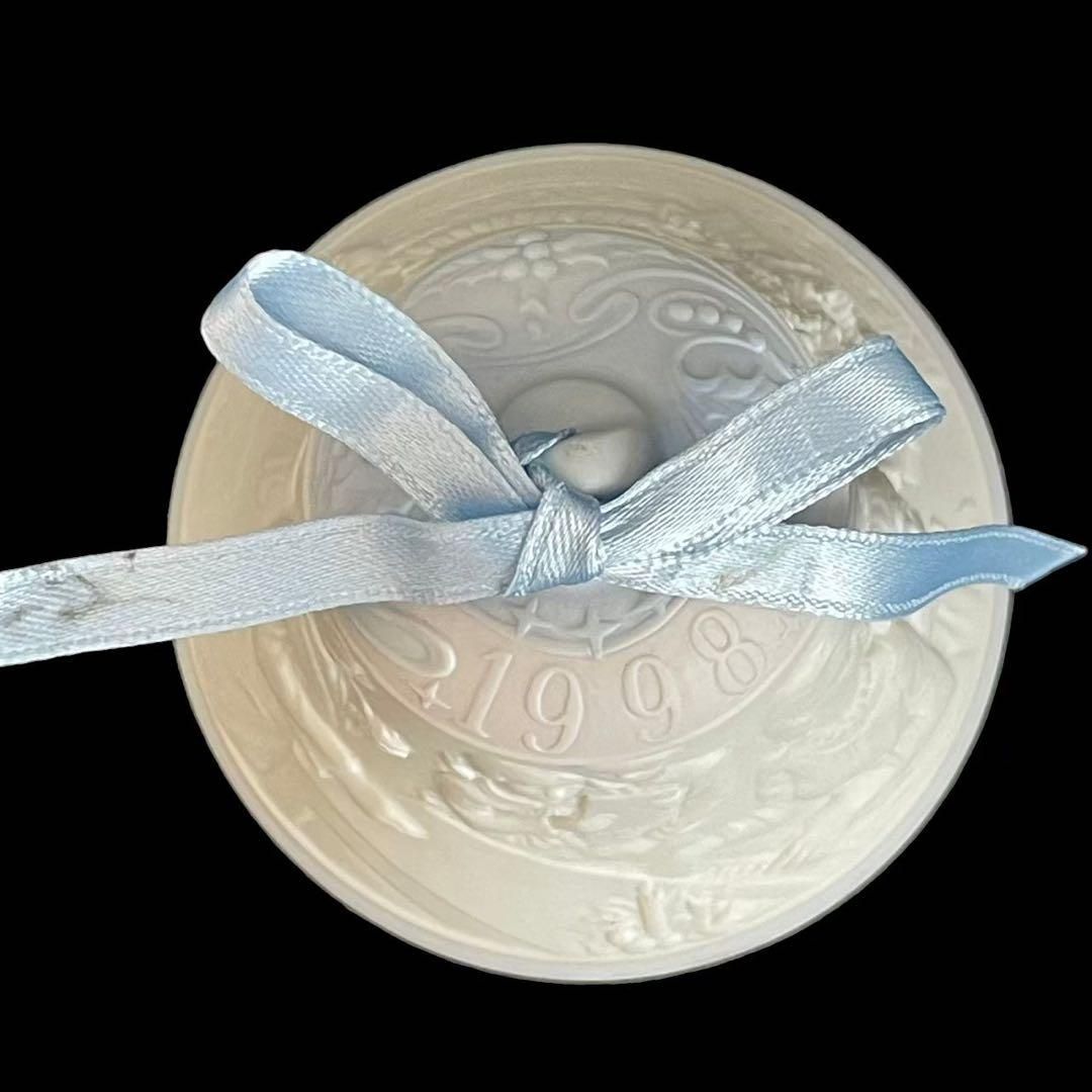LLADRO リヤドロ クリスマスベル 1998 ベル 家族 ピアノ 白 水色