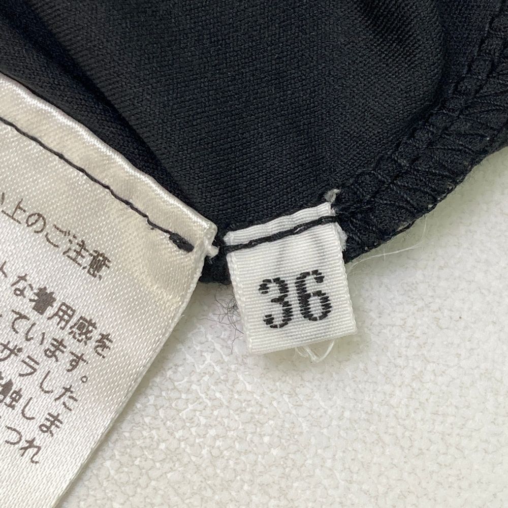 サイズ：36 ARCHIVIO アルチビオ ハイネック インナーTシャツ ブラック