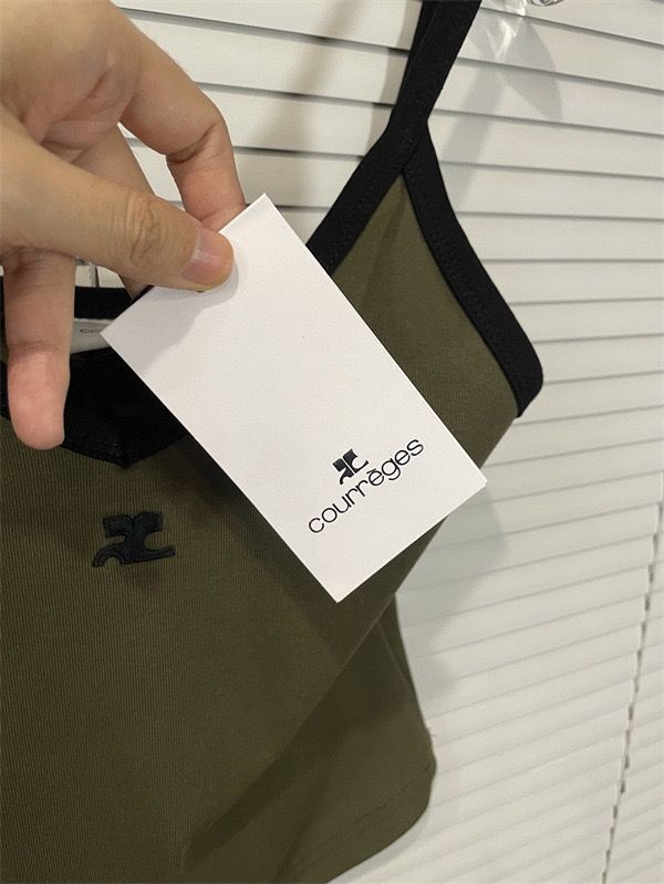 Courreges クレージュ タンクトップ トップス ベスト ギャル キャミソール カワイイ