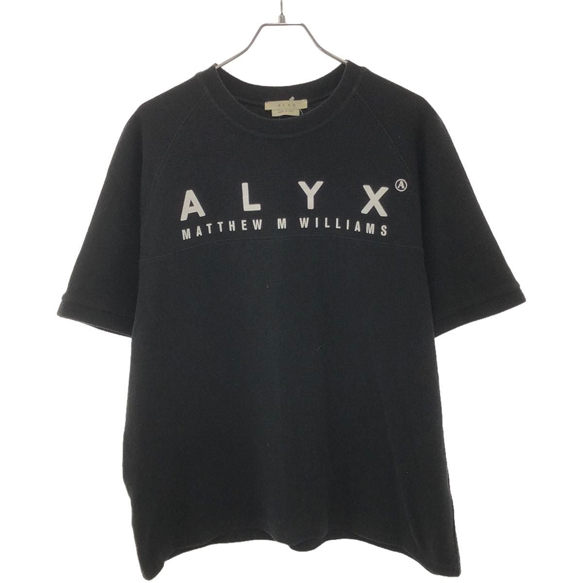 1017 ALYX 9SM アリクス サーマルフットボールロゴTシャツ  ブラック XL