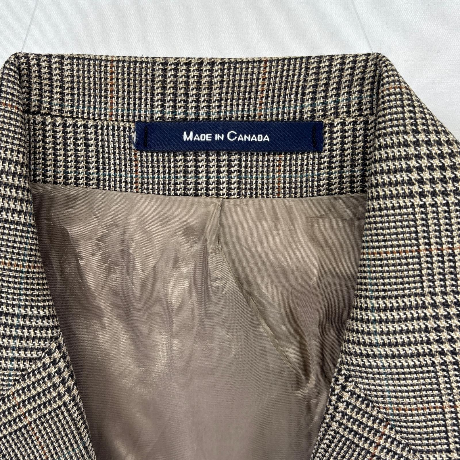 美品 ラルフローレン ジャケット テーラードジャケット リネン 千鳥格子 大きい LAUREN RALPH LAUREN (ローレン ラルフ ローレン) 千鳥柄