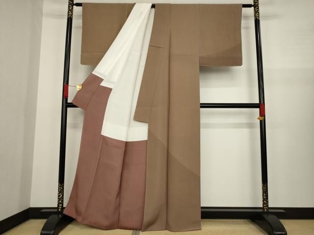 平和屋着物●訪問着　作家物　田島輝久　格子　正絹　逸品　AABA7843ph 平和屋着物○訪問着 作家物 田島輝久 格子 正絹 逸品 AABA7843ph