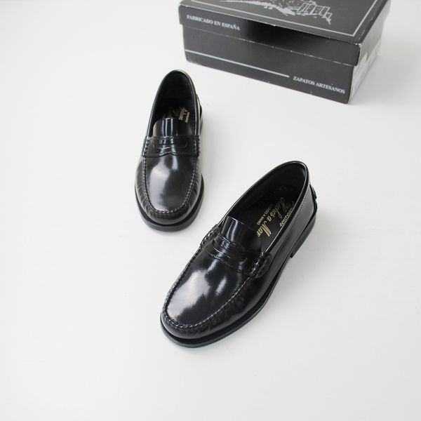 未使用 ARTESANOS アルテサノス ガラスレザー コインローファー