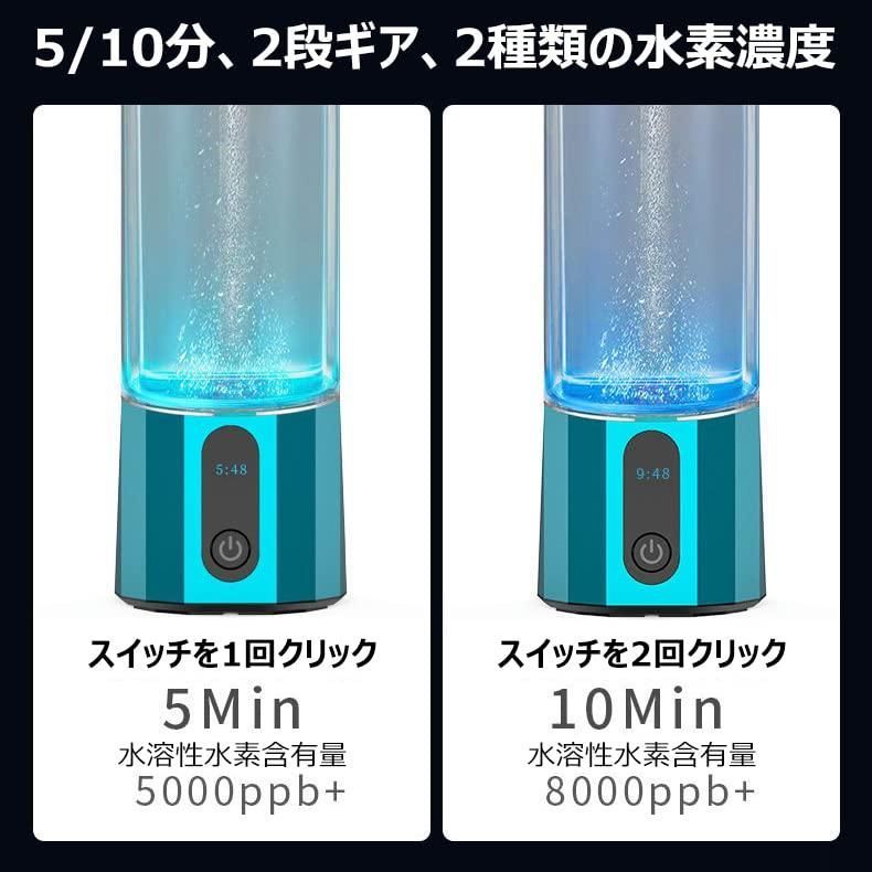 送料無料】水素水生成器 超高濃度 8000ppb 携帯 充電式 水素水ボトル 300ML ボトル式電解水機 水素発生器カップ 水素発生器カップ 電解 次亜水生成器 飲める 美容 健康 旅行 - メルカリ