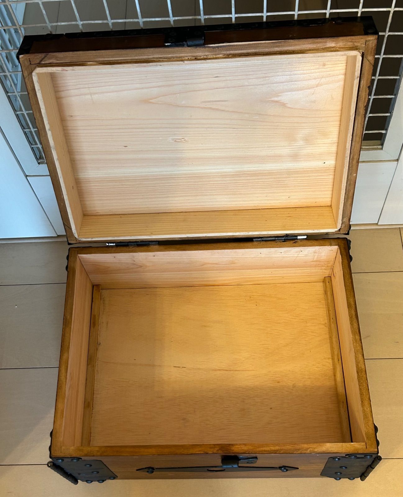 アンティーク調 銭箱 カラクリ二重底 注文