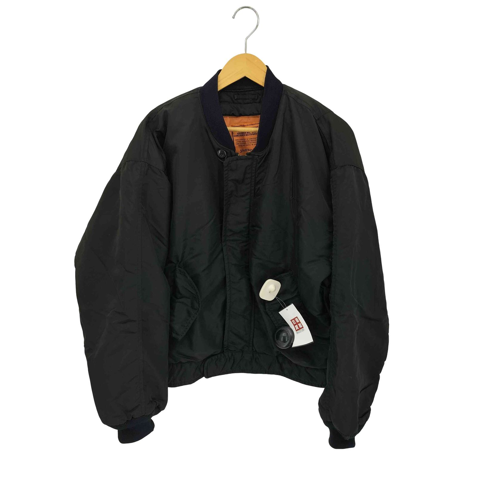 【最終価格】レア極美品Schott MA-1 フライトジャケットロゴ総柄 schott - schott MA-1 刺繍 中古 半額の通販 by MarryJane's