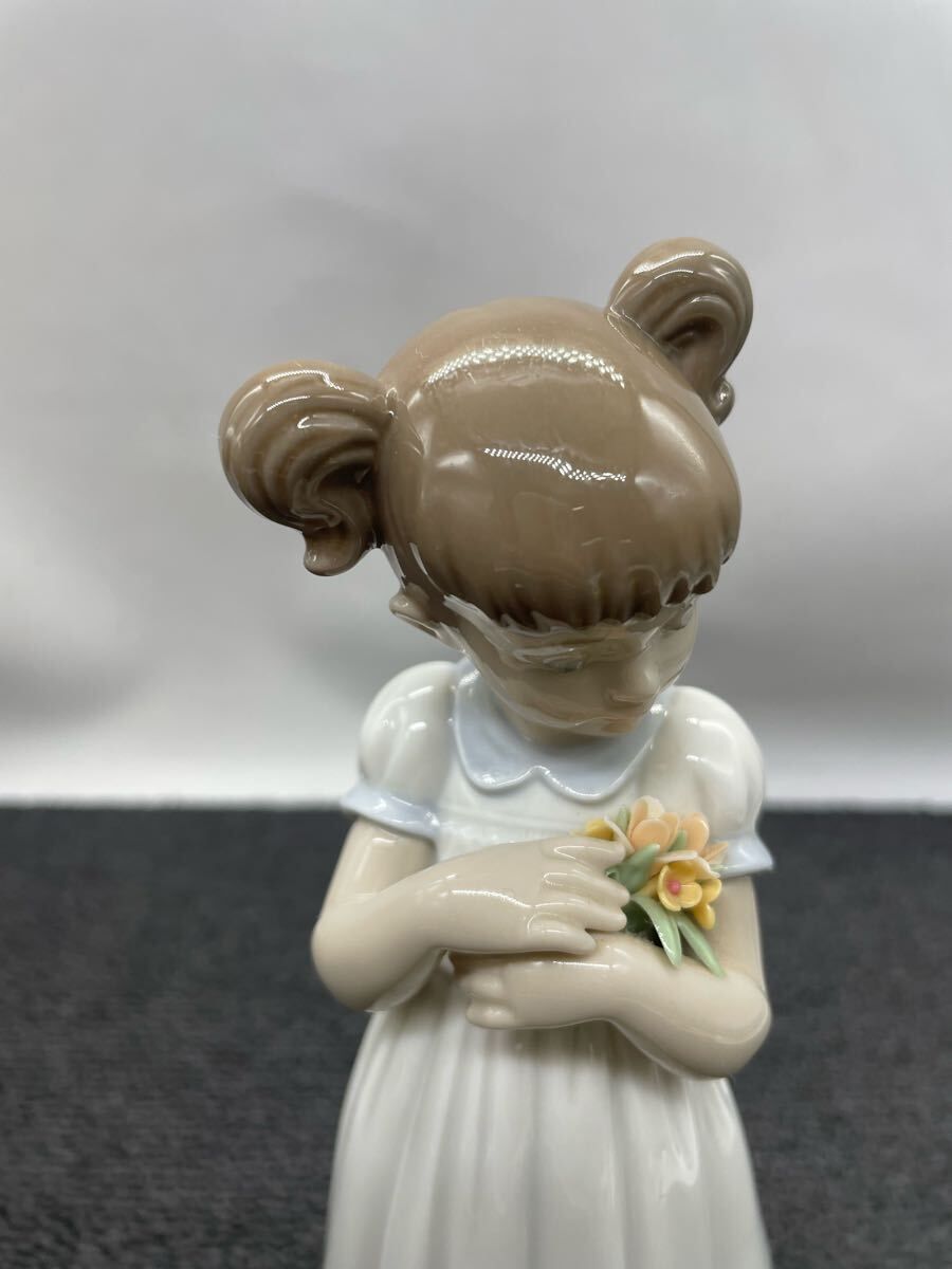 🌸【Lladro リヤドロ】素敵なお花 花と少女 インテリア 陶器人形
