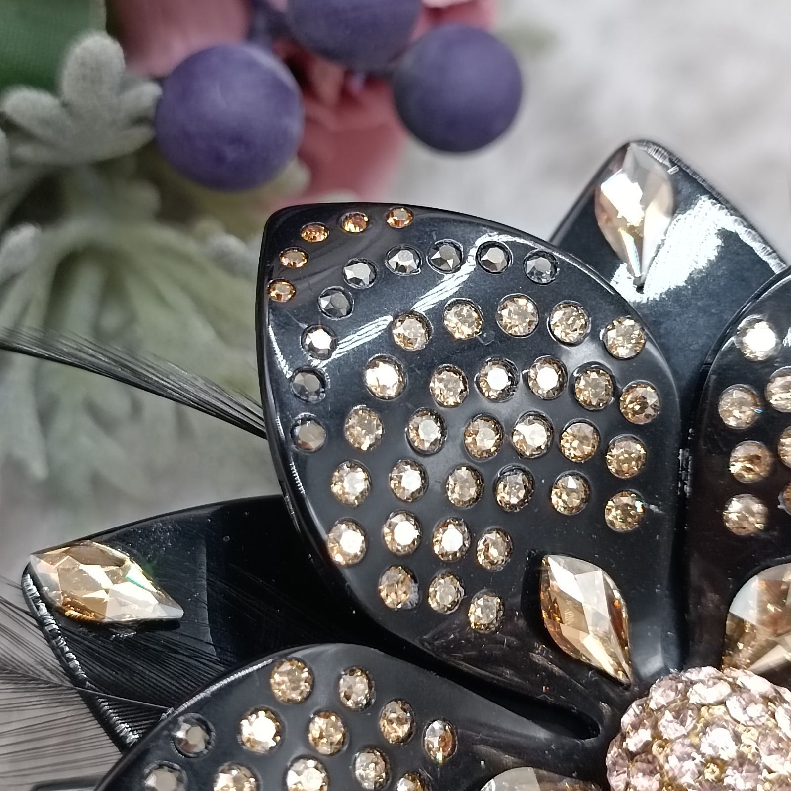 新品　未使用ALEXANDRE DE PARIS バレッタ　スワロフスキー Amazon.co.jp: ALEXANDRE DE PARIS アレクサンドルドゥパリ
