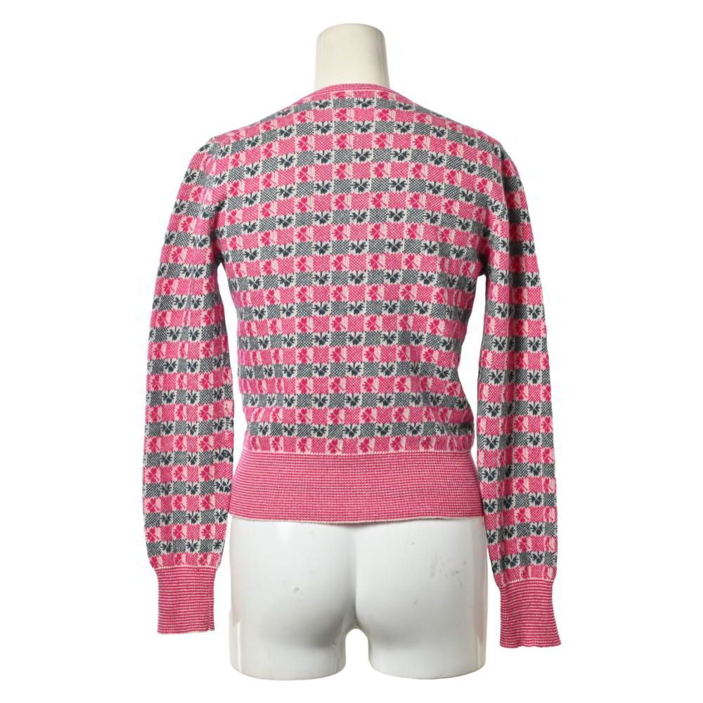 CHANEL 01P P17382V00912 総柄 カシミヤ アンサンブル カーディガン ニットベスト