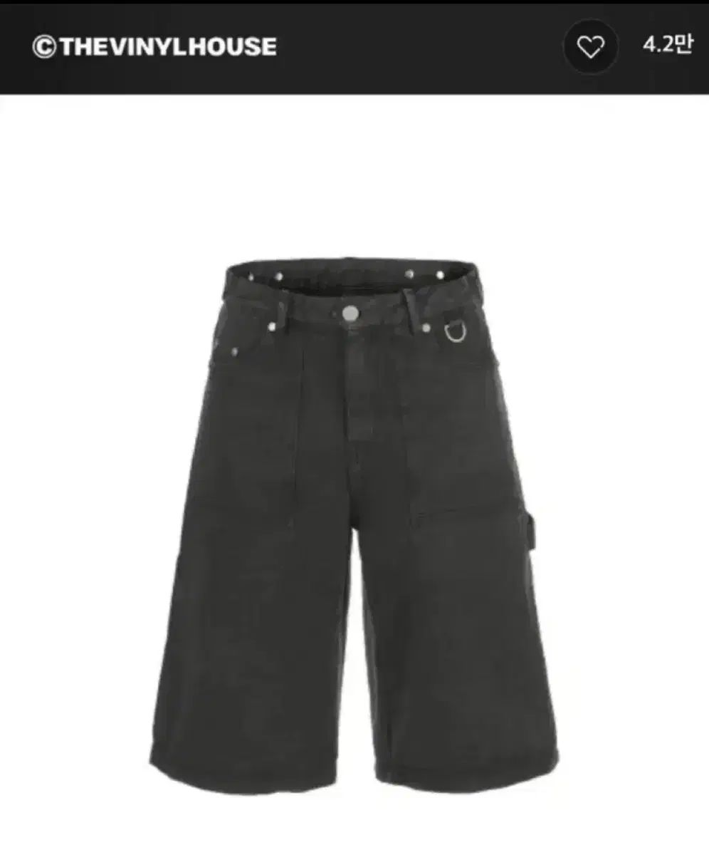 売っています ビニールハウス パンツ ショートパンツ チャコール