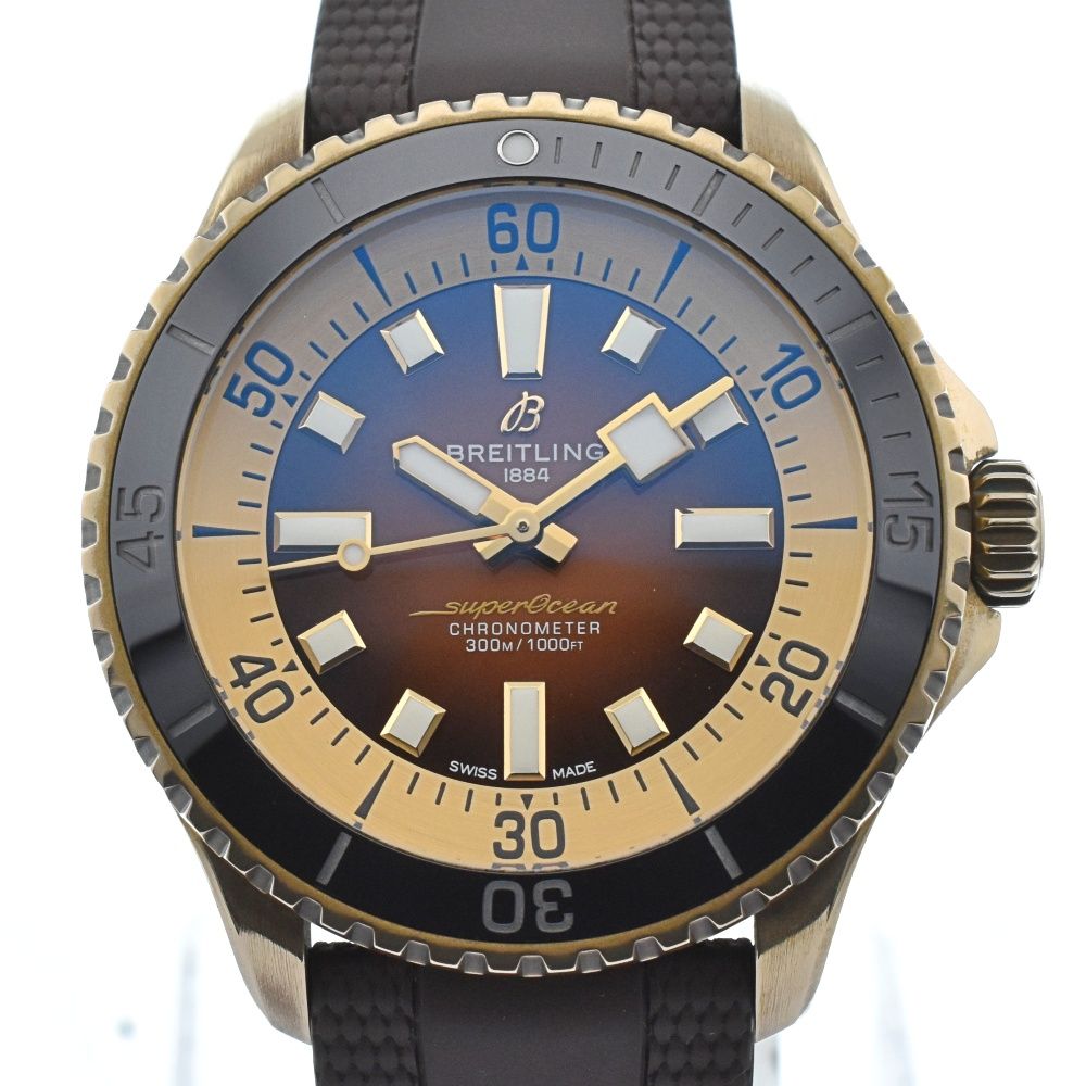 ブライトリング BREITLING N17376 スーパーオーシャン オートマチック44 ブロンズ   自動巻き メンズ良品内箱付き G#133492