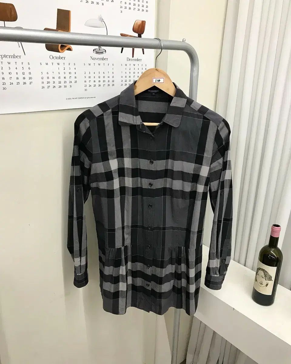 バーバリー BURBERRY シャツ ブラウス 長袖 チェック柄 コットン ITA38 