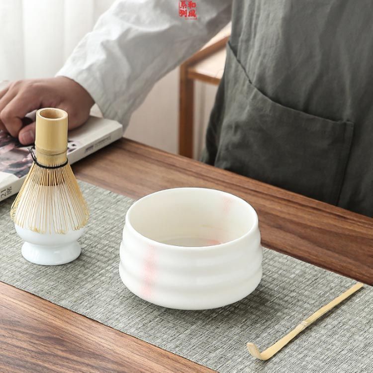 竹手付き黒陶茶具四点セット 茶道具 セット 4点セット 初心者 茶道セット 入門セット 陶器