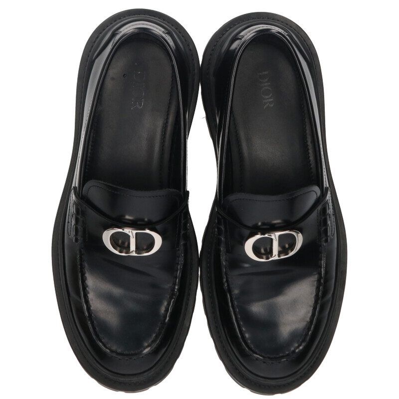 ディオール  Dior Explorer Loafer 3LO117ZJQ CDロゴレザーローファー メンズ 40.5