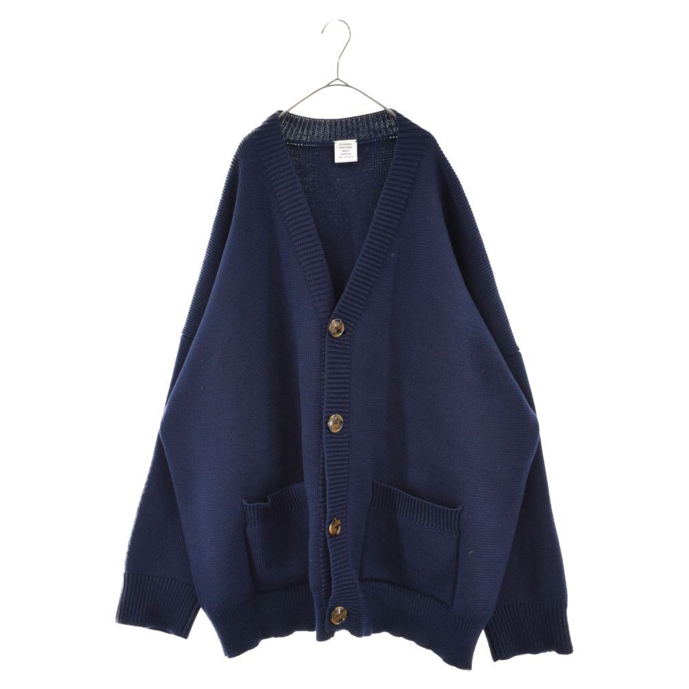 VETEMENTS 18AW OVERSIZED CARDIGAN NAVY