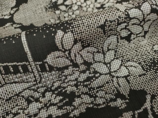 平和屋着物○本場大島紬 9マルキ 変わり間道 正絹 逸品 DAAU5032ps