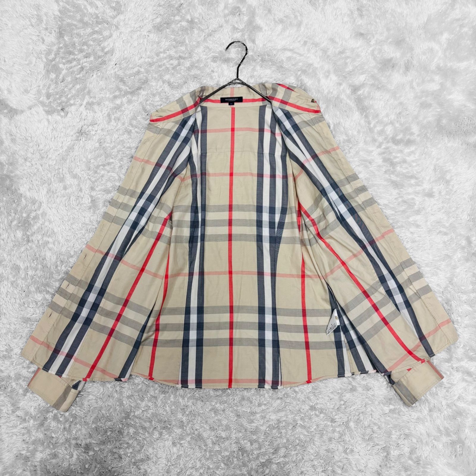 美品 希少サイズ BURBERRY LONDON バーバリー ロンドン メガチェック ノバチェック シャツ 長袖シャツ サイズ 46 3XL 大きい サイズ - メルカリ