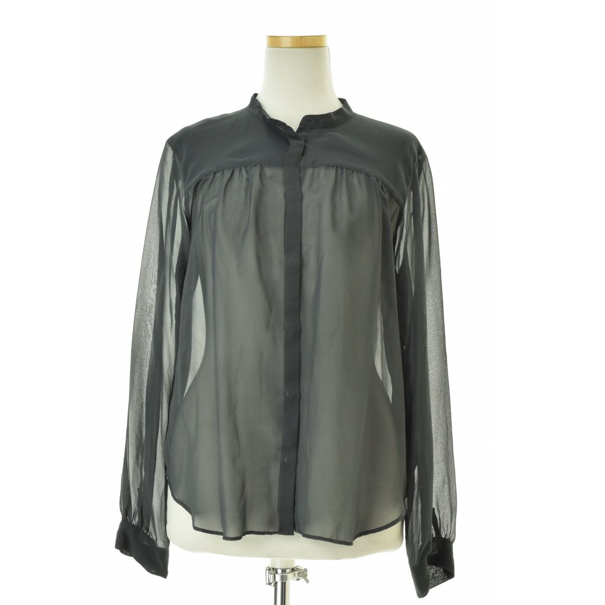 MARGARET HOWELL / マーガレットハウエル シルク 長袖ブラウス LINEN SILK | MARGARET HOWELL（マーガレット・ハウエル